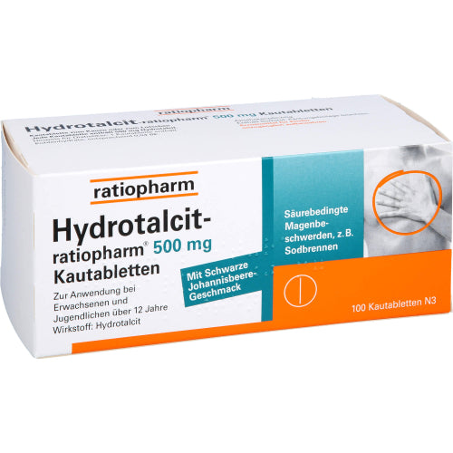 Hydrotalcit-Ratiopharm 500 mg Kautabletten (100 St.ück)