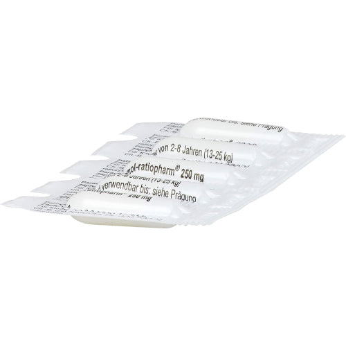 Paracetamol Ratio 250 mg SUP (10 stk.)