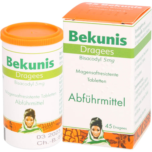 Bekunis Dragees Bisacodyl 5 mg (45 stk.ück)