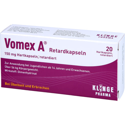 Vomex A Retardkapsler (20 stk.)