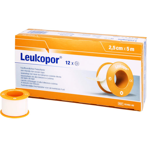 Leukopor 5MX2.5cm (12 stk.)