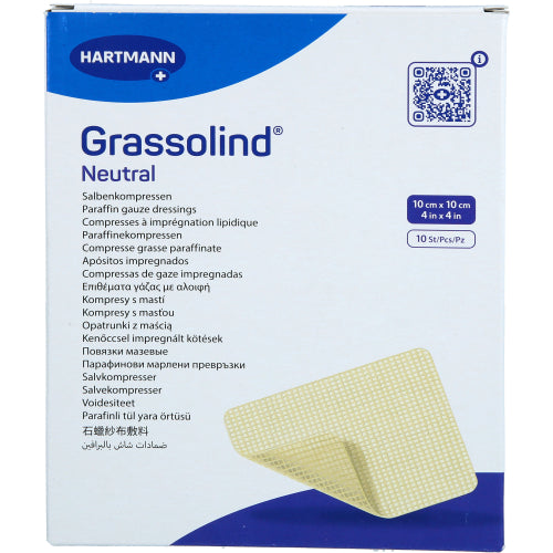 Grassolind Salbenkompresse 10X10cm (10 St.)