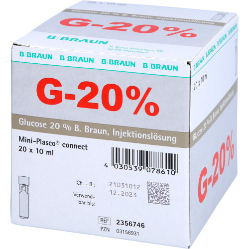 Glukose 20% Braun Minip CO (20X10 ml)