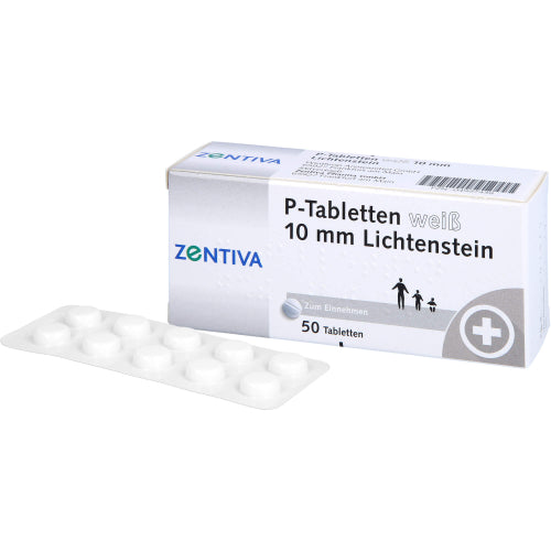 P Tabletter Hvid 10mm LI (50 stk.)