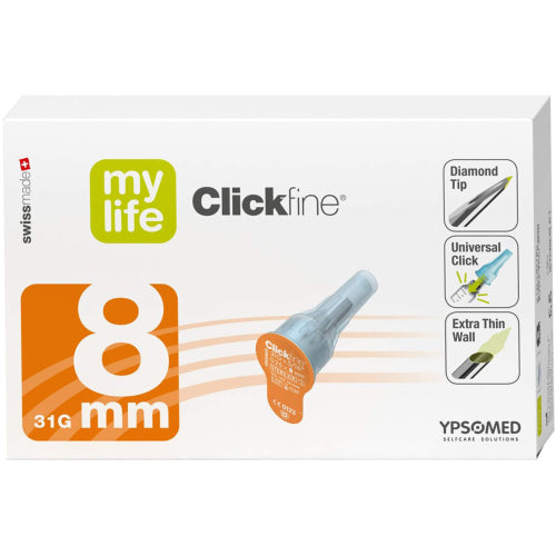 Mylife Clickfine 8 mm kanyler (100 stk.ück)