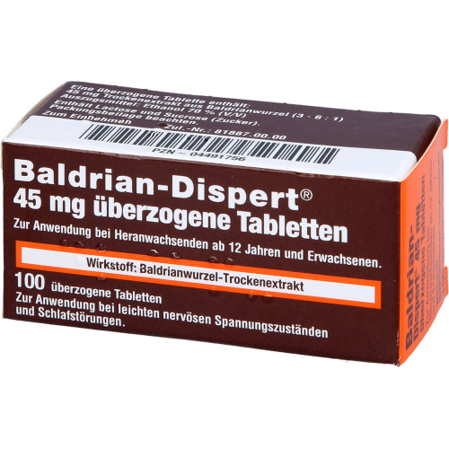 Baldrian Dispert 45mg (100 stk.)