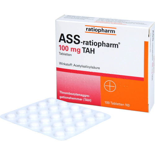 ASS Ratiopharm 100 mg TAH (100 stk.)