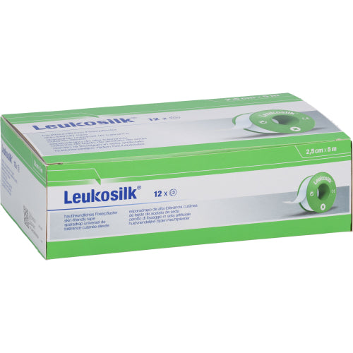 Leukosilk 5MX2.5cm (12 stk.)