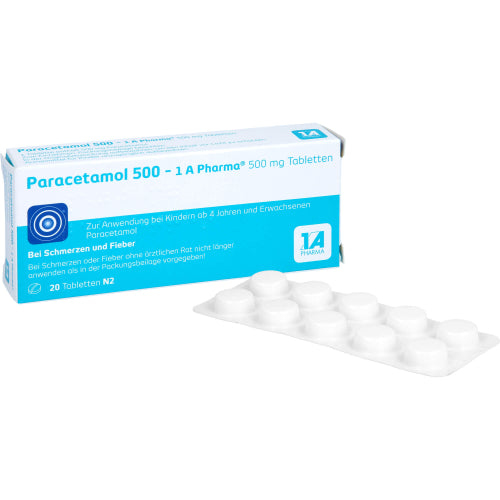 Paracetamol 500 1A Pharma (20 stk.)