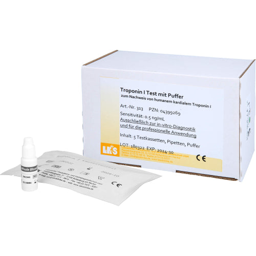 Troponin I mit Puffer-Test (5 Stück)