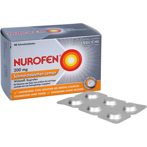 Nurofen 200 mg smeltetabletter citron (48 stk.ück)