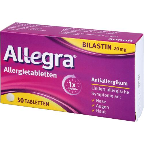 Allegra allergimedicin 20mg (50 stk.)