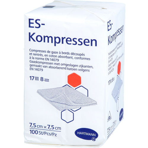 ES-Kompresse unsteril 7,5x7,5 8-fach (100 Stk.)