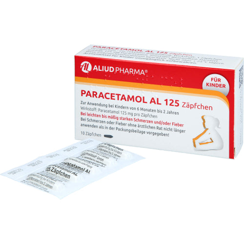 Paracetamol AL 125 (10 stk.)
