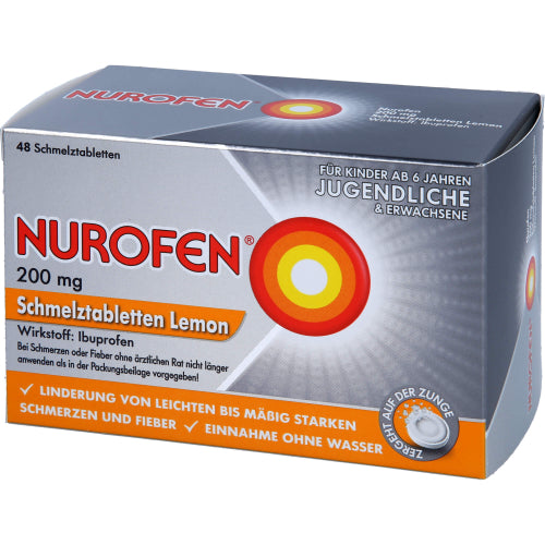 Nurofen 200 mg smeltetabletter citron (48 stk.ück)