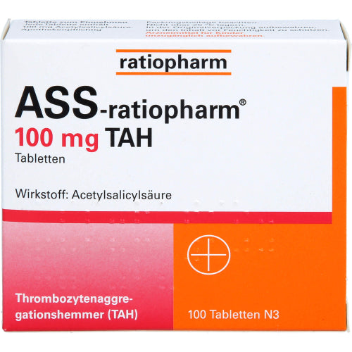 ASS Ratiopharm 100 mg TAH (100 stk.)
