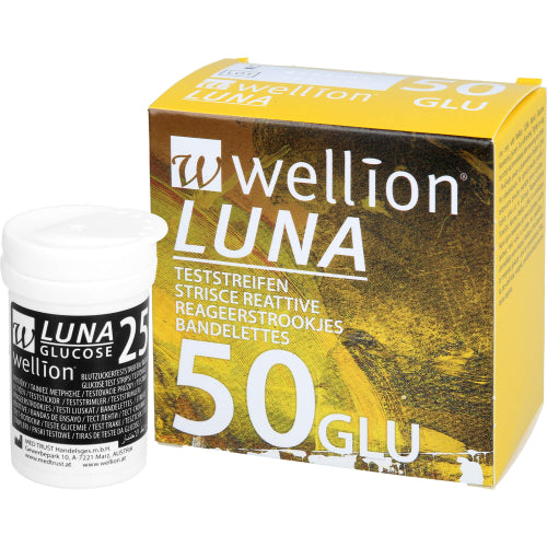 Wellion Luna Blutzuckerteststreifen (50 Stk.)