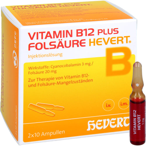 Vitamin B12 Folsäure Hevert (2X10X2 ml)