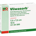 Vliwasorb SUP AB 7.5X7.5cm (10 Stk.)