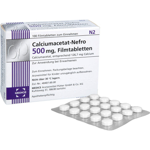 Calciumacetat Nefro 500mg (100 St.)