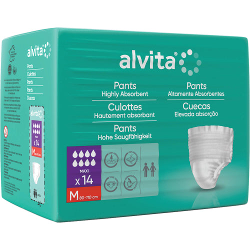 Alvita Inkontinenzhosen Maxi Medium Nacht (14 Stück)