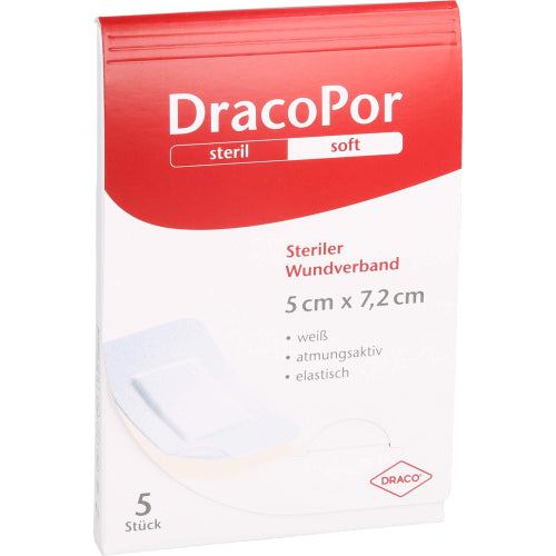 Dracopor Wundv ST 7.2X5cm (5 stk.)