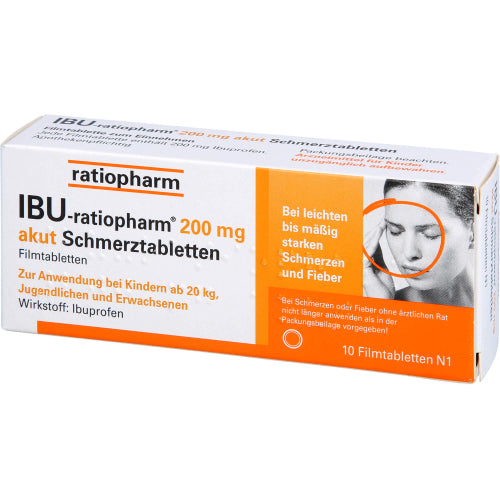 Ibu-Ratiopharm 200mg Akut Smertetabletter (10 stk.ück)