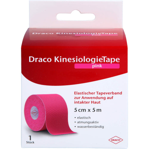 Draco Kinesio Tape Pink5X5 (1 stk.)
