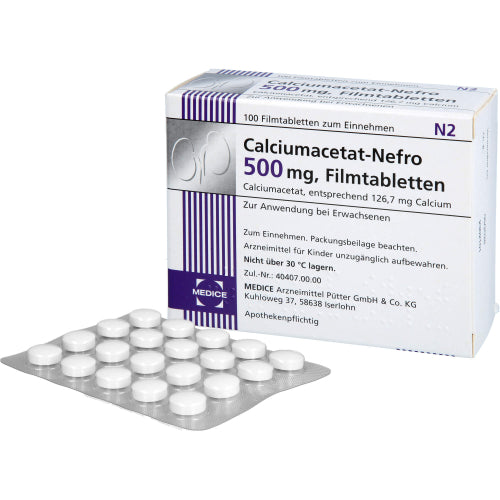 Calciumacetat Nefro 500mg (100 St.)
