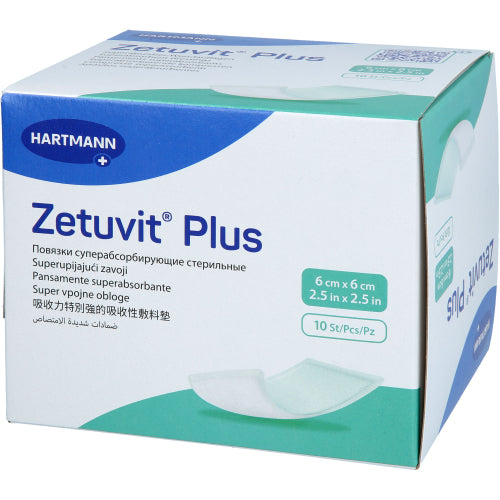 Zetuvit Plus 6X6cm (10 stk.)