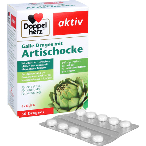Doppelherz Galde Artischocke (50 stk.)