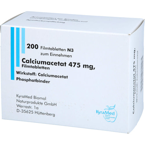 Calciumacetat 475mg (200 stk.)