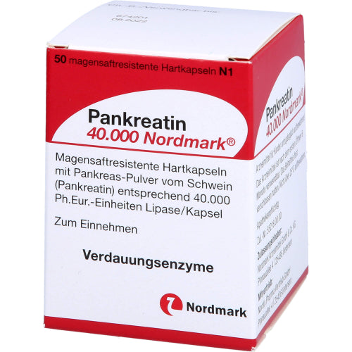 Pankreatin 40.000 Nordmark (50 Stück)