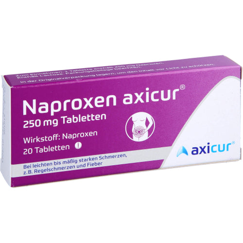 Naproxen Axicur 250 mg TAB (20 stk.)
