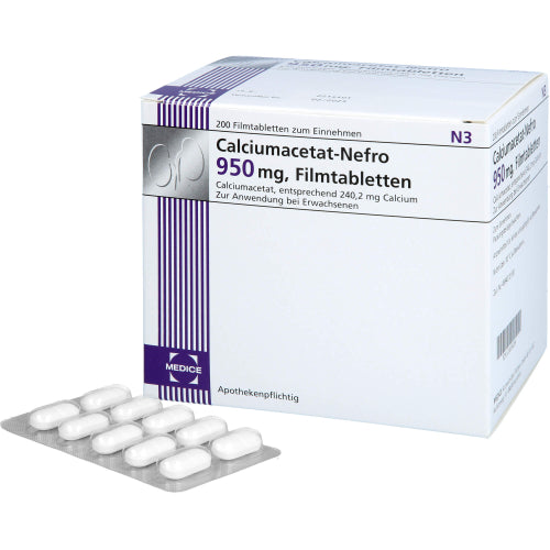 Calciumacetat Nefro 950 mg (200 St.)