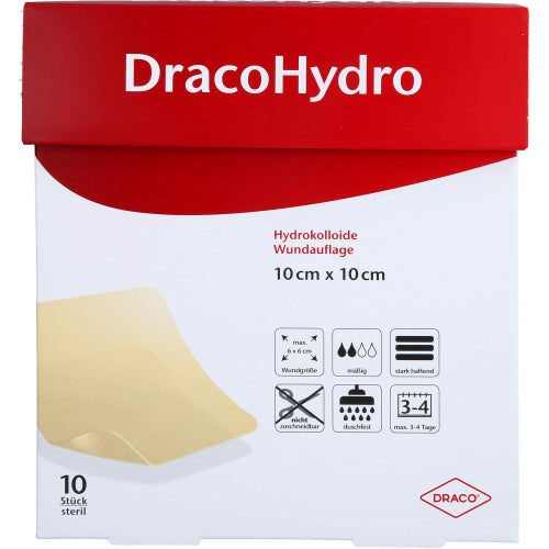 Dracohydro Wundauflage 10X10cm (10 Stk.)