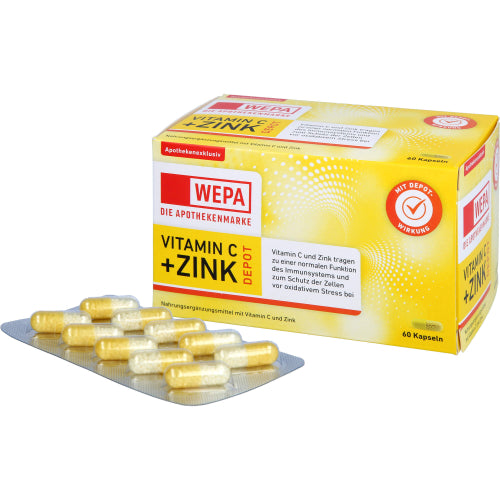 Wepa Vitamin C+Zink Kapseln (60 Stk.)