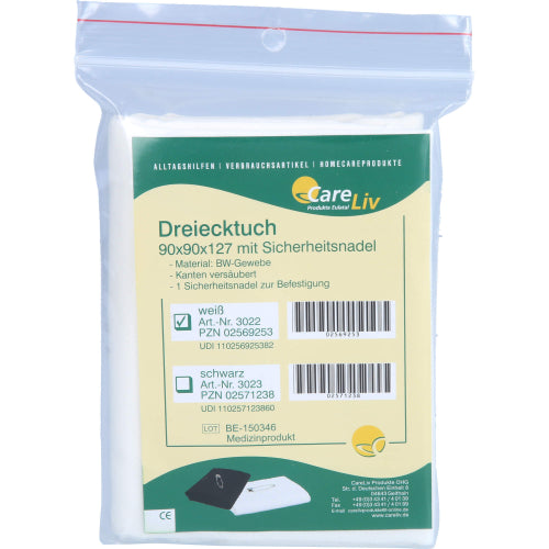 Dreiecktuch BW Hvid (1 stk.)