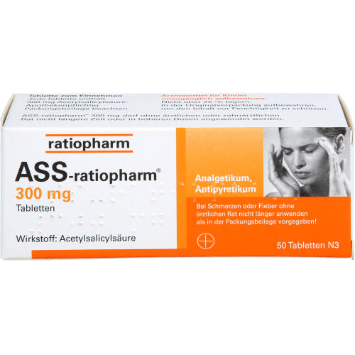 ASS Ratiopharm 300mg (50 stk.)