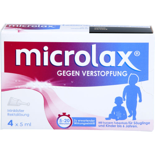 Microlax rektalopløsning med kort tubenakke (4 stk.ück)