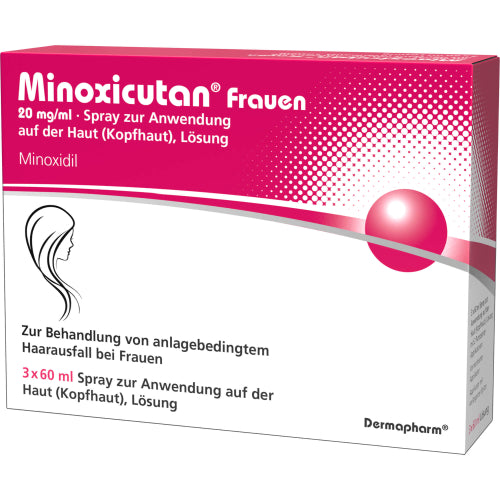 Minoxicutan Frauen 20mg/ml (3X60 ml)