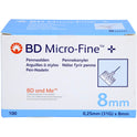 BD Microfine+8NAD 0.25X8mm (100 stk.)