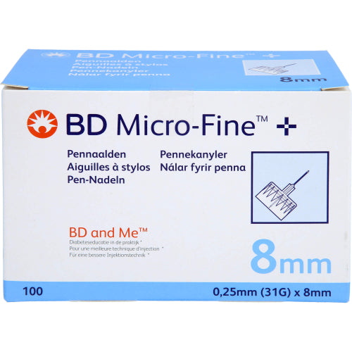 BD Microfine+8NAD 0.25X8mm (100 stk.)