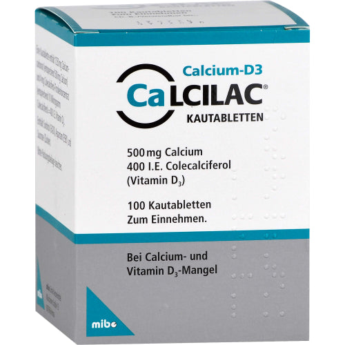 Calcilac Kautabletten 500mg/400IE (100 Stk.)