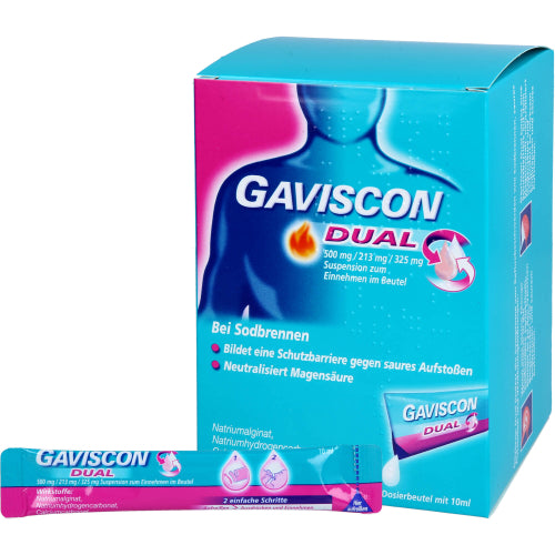 Gaviscon Dual 500mg/213mg/325mg Suspension Z.Einn. (48X10 ml)