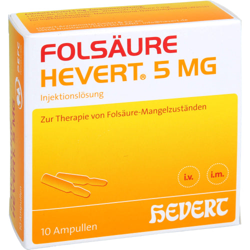 Folsäure Hevert 5mg (10X2 ml)