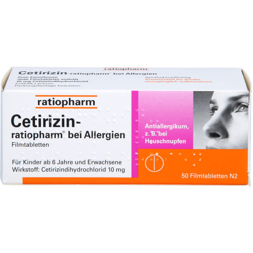Cetirizin Ratiopharm 10 mg (50 stk.)