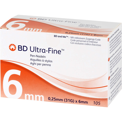 BD Ultra Fine PEN Nål 6mm (105 stk.)