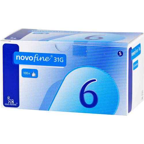 Novofine 6 KAN 0.25X6mm (100 stk.)