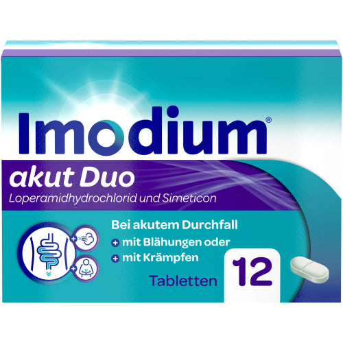 Imodium Akut DUO 2 mg/125 mg (12 Stück)